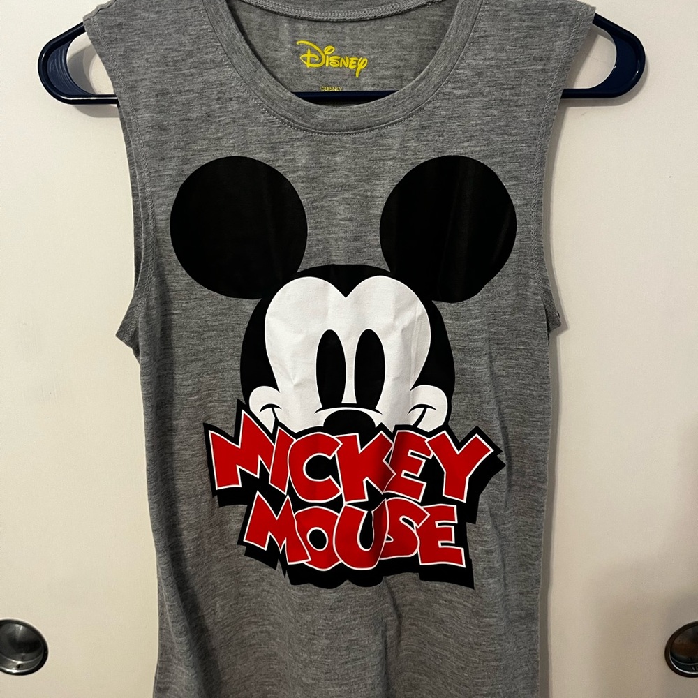 Disney Mickey Mouse Gray Tank Top